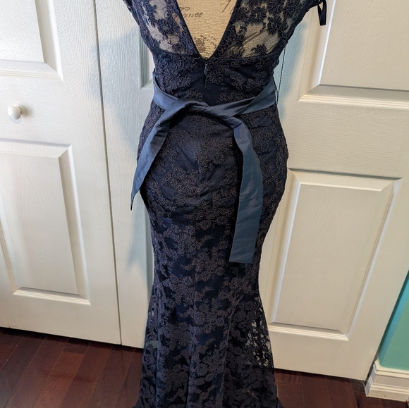 Long mermaid dress Aida - Picture 4 of 6